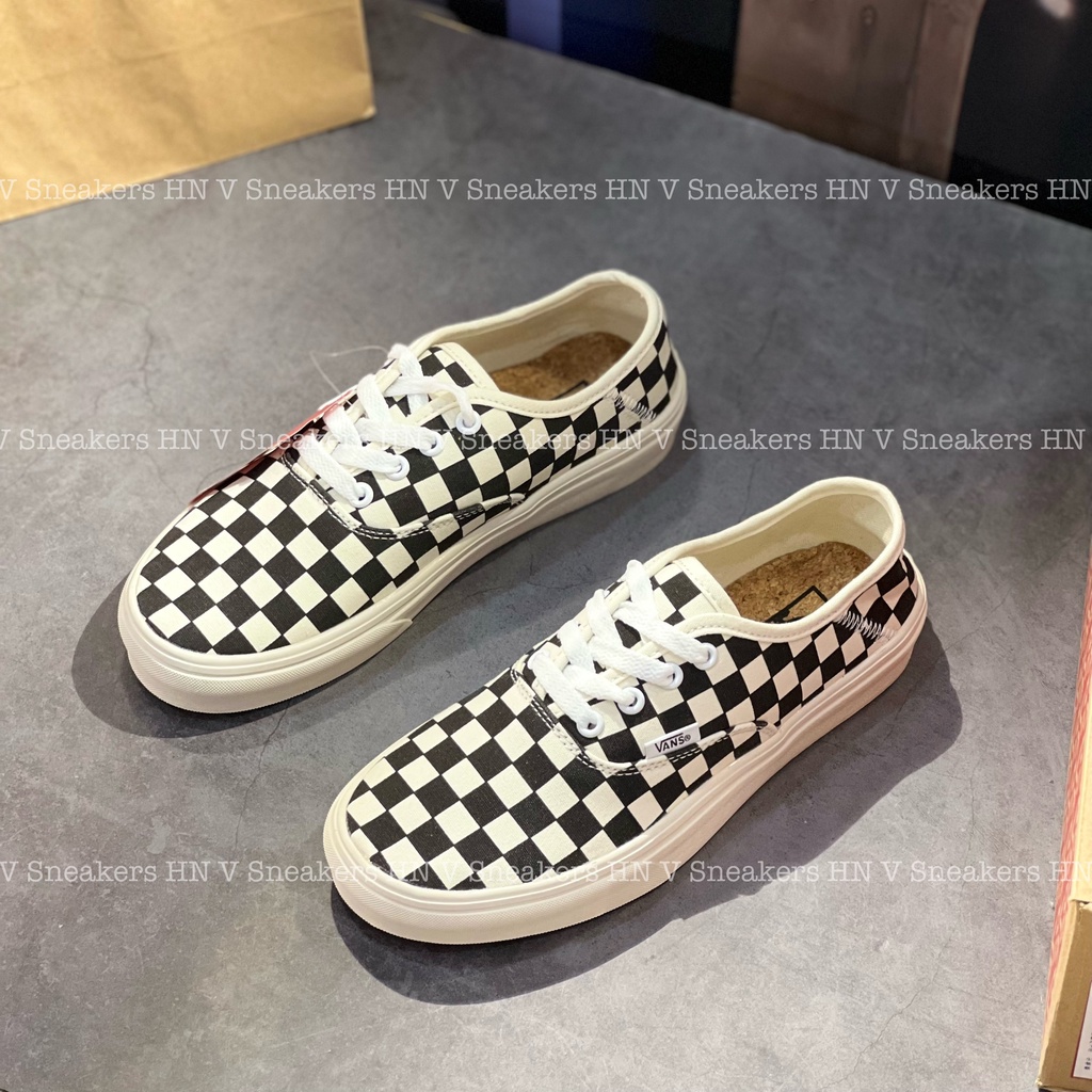 Giày Thể Thao Vans 44 DX Anaheim Factory Caro Black White/Van Kẻ Classic Trắng Đen Nam Nữ