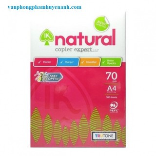 Giấy a4 ik natural 70gsm indo 500 tờ dày