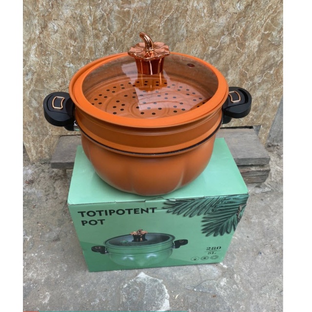 Nồi Áp Suất Đa Năng 8L Chính Hãng TOTIPOTENT POT Dùng Được Cả Bếp Từ tặng kèm xửng hấp