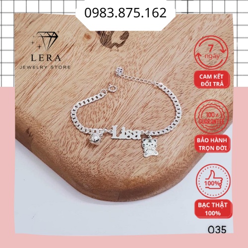 Lắc tay bạc khắc tên cho bé, vòng tay khắc chữ cho bé treo con giáp hình hổ theo yêu cầu lấy ngay trong ngày