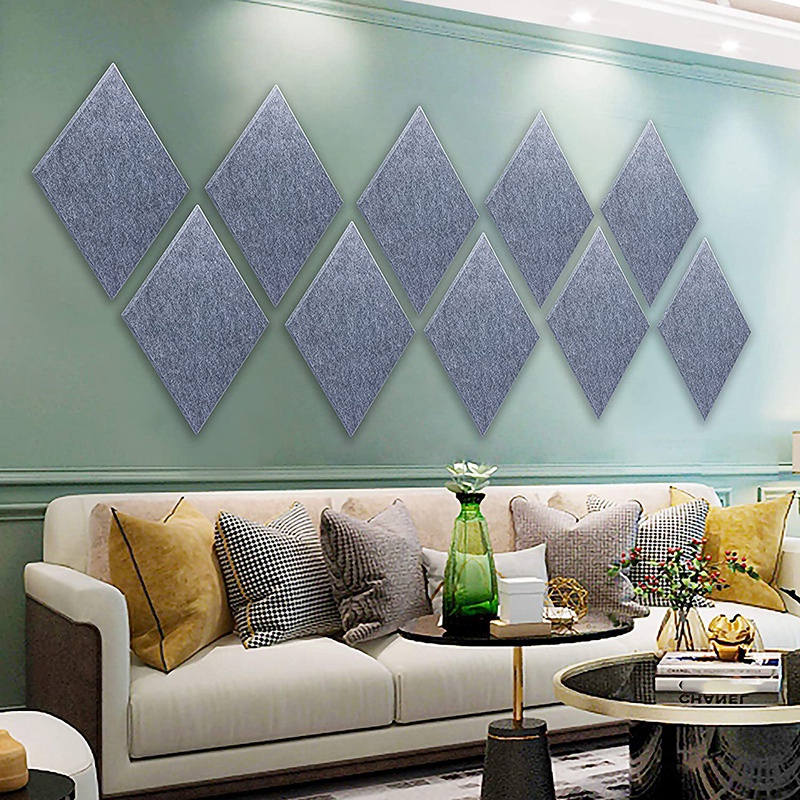 Set 12 Tấm Cách Âm 30X30X0.9cm Họa Tiết Gạch Men Cho Nhà Ở / Văn Phòng