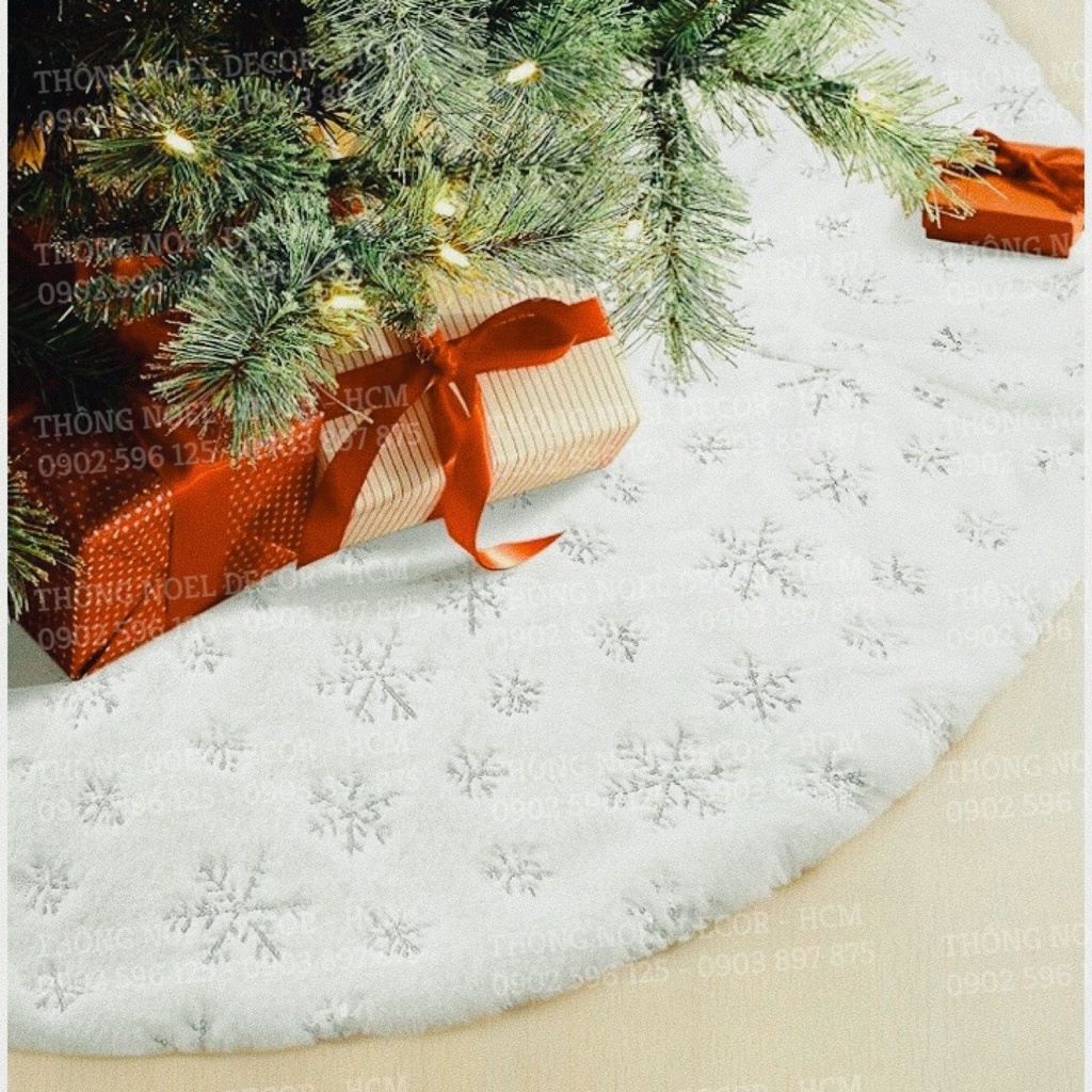 - THẢM PHỦ CHÂN CÂY THÔNG NOEL 120cm- TRANG TRÍ GIÁNG SINH