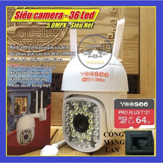 Hình ảnh Camera Ngoài Trời YooSee PTZ 16/36/14 LED ĐÈN Mini Xoay 360 - Full HD Siêu Nét, Kèm Thẻ Nhớ