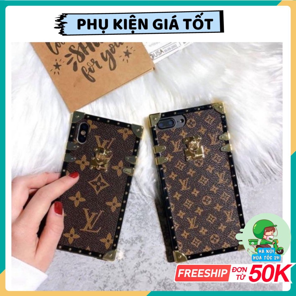 Ốp Vuông LV chữ nhỏ - chữ to dùng cho iphone 6g/6Plus/6sPlus/7/8/7Plus/8Plus/X/Xs/Xsmax/11/11Promax/12Promax