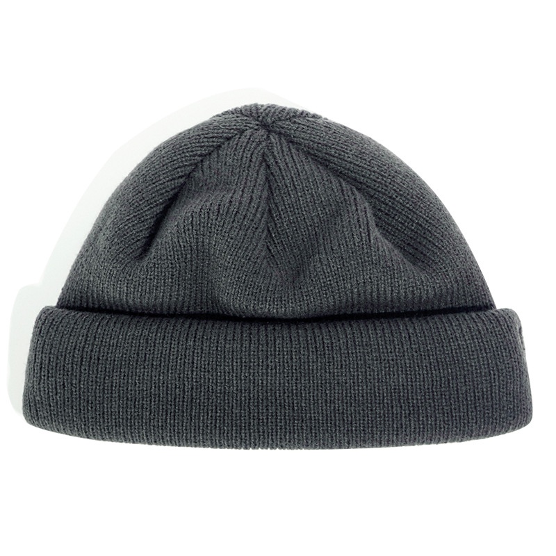Mũ Len Hip hop Màu Trơn Thời Trang Đường Phố Nhật Bản Cho Nam Và Nữ