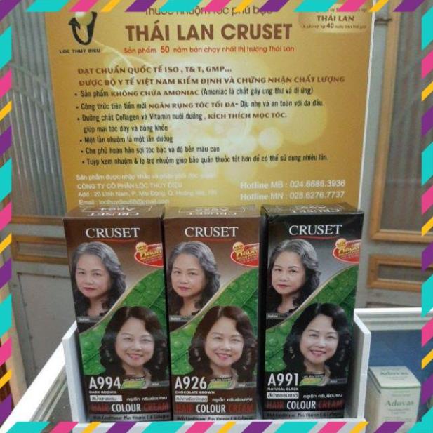 NHUỘM TÓC PHỦ BẠC THÁI LAN CRUSET