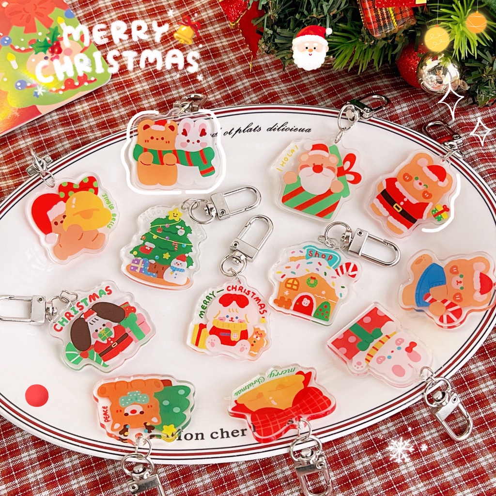 Móc Chìa Khóa Bằng Acrylic Họa Tiết Hoạt Hình Phong Cách Nhật Hàn Dễ Thương