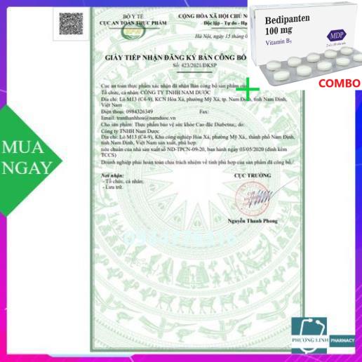 Combo Bedipanten 100mg +  Cao đặc Diabetna lọ 75g