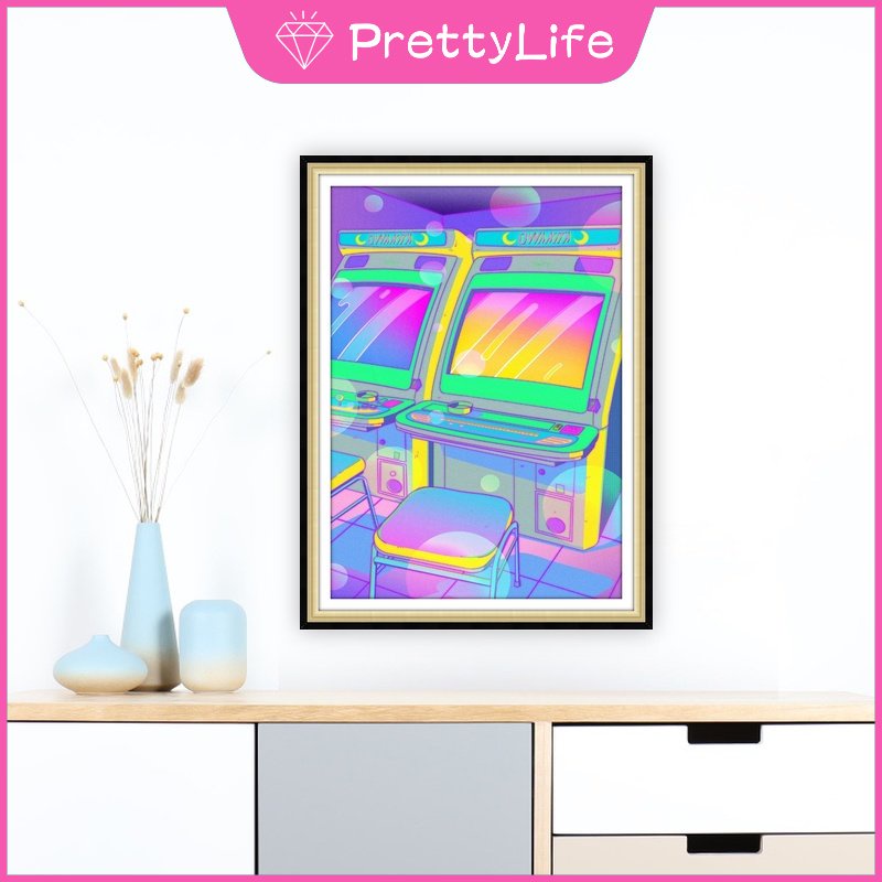 Bộ Tranh Đính Đá 5D Tự Làm Kích Thước 30x40cm Hình Phong Cảnh Trang Trí Nhà Cửa