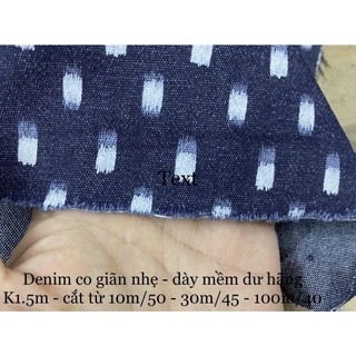[Vaihoa2015] Vải Denim co dãn nhẹ - Dày mềm dư hãng <LOẠI 1>