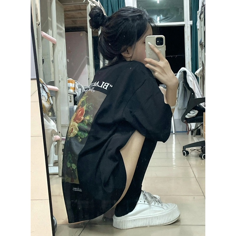 NRVP Áo Thun Unisex Mùa Hè Dáng Suông Tay Cộc Phong Cách Hàn Quốc Cho Nam Nữ