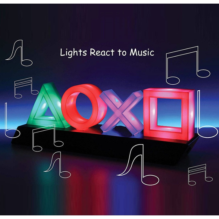 Đèn Led Gaming ps4 Để Bàn nhiều chế độ đèn nhấp nháy theo nhạc