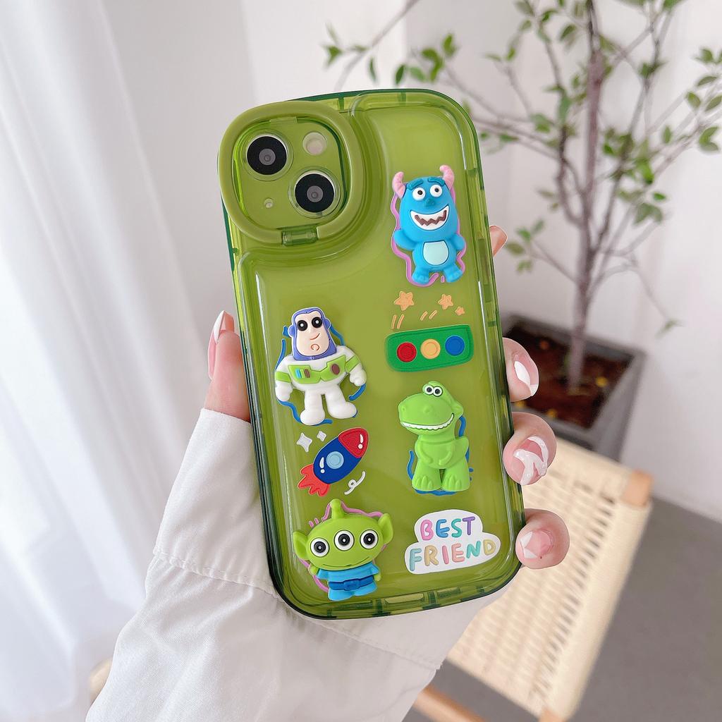 Ốp Điện Thoại Có Giá Đỡ Hình hello kitty / Buzz Lightyear 3D Cho IPhone 14promax 14 13promax 13 12 11