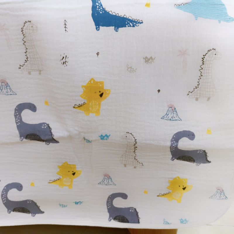 Tấm lót chống thấm thay tả cho bé xô muslin 50*70