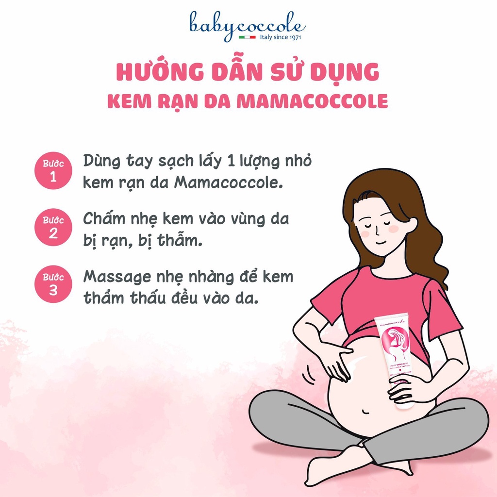 Kem rạn da cho bà bầu Mammacoccole chống rạn da, dưỡng da ngừa thâm khi mang thai và sau sinh 30ml