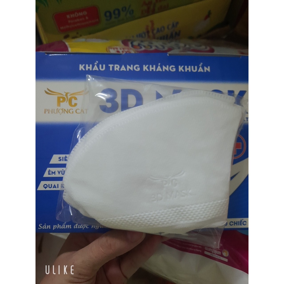 [HỘP 50 CÁI]Khẩu trang 3D MASK công ty phượng cát công nghệ dập nhập bản hộp 50 cái
