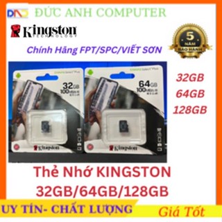 CHÍNH HÃNG FPT/SPC Phân Phối  , Thẻ nhớ 32GB/64GB Kingston MicroSD Class 10  - Bảo hành 5 năm