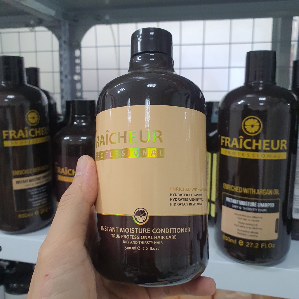 Dầu Gội dưỡng sâu phục hồi, chống lão hóa gẫy rụng tóc hỗ trợ mọc tóc cặp dầu gội Fraicheur 500ml hàng chính hãng
