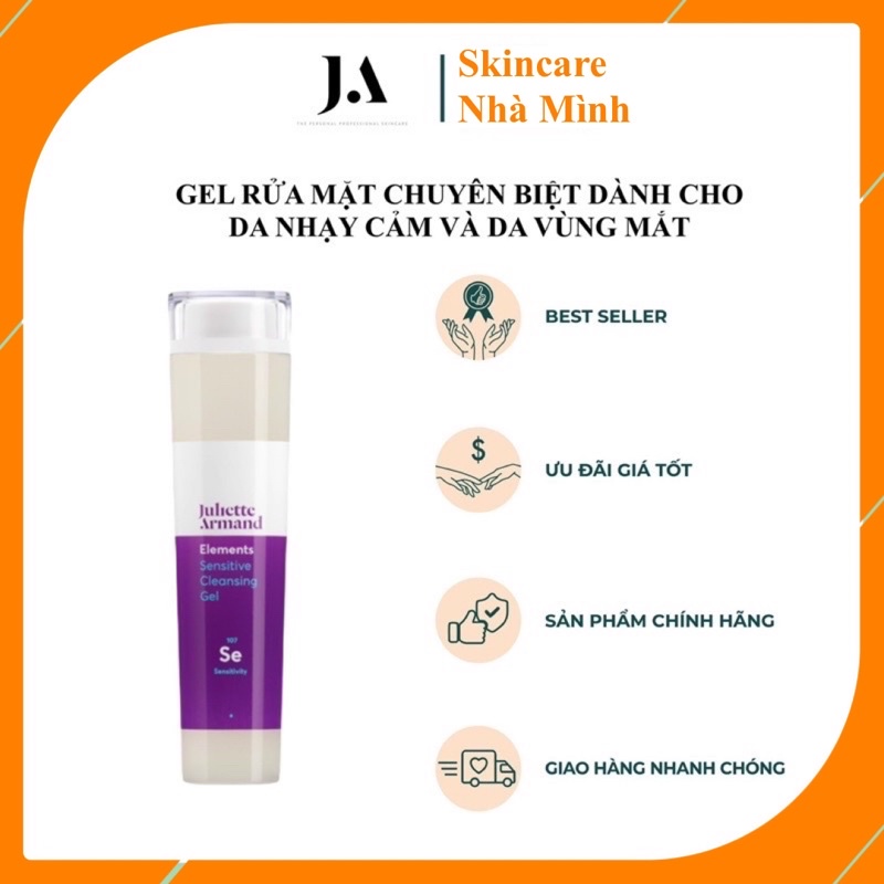 [Hàng chính hãng] Gel rửa mặt Sensitive Cleansing Gel Juliette Armand