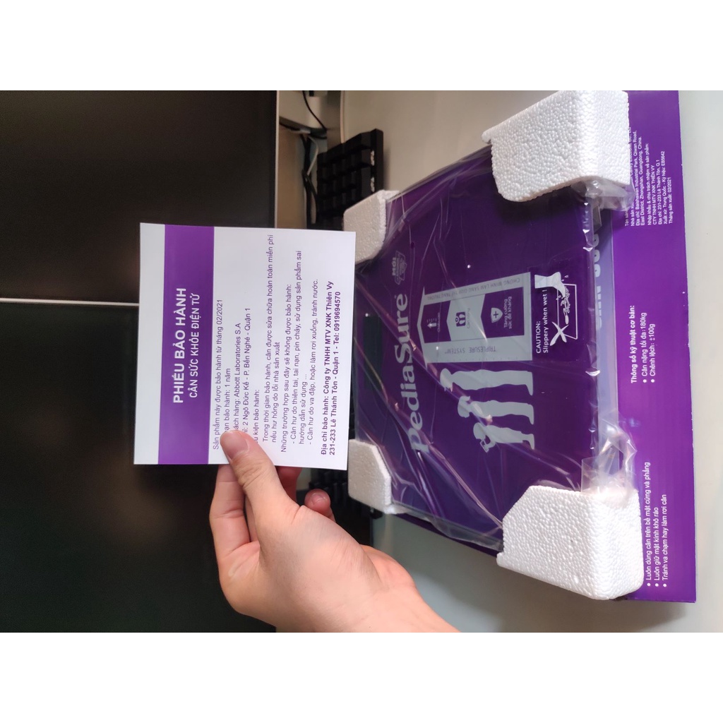 Cân điện tử hàng khuyến mãi pediasure