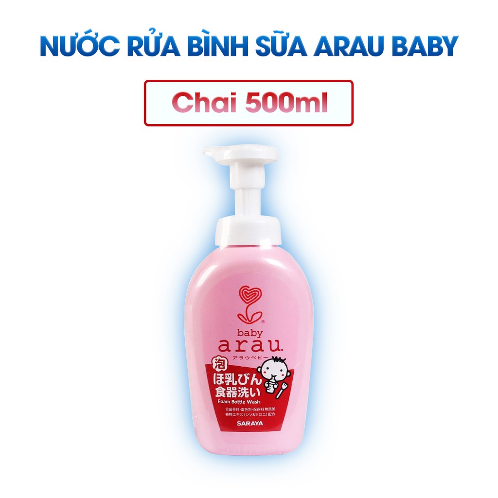 Nước Rửa Bình Arau Baby Nhật Bản 500ml