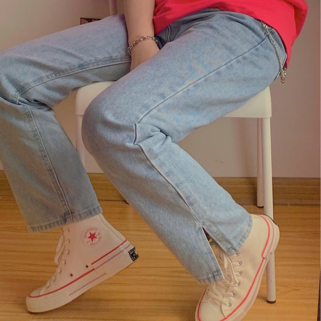 Bán Chạy#Giày Thể Thao Canvas Cổ Cao Màu Trắng Hồng Thiết Kế Mới Thời Trang Theo Phong Cách Hàn Quốc Cho Nữ