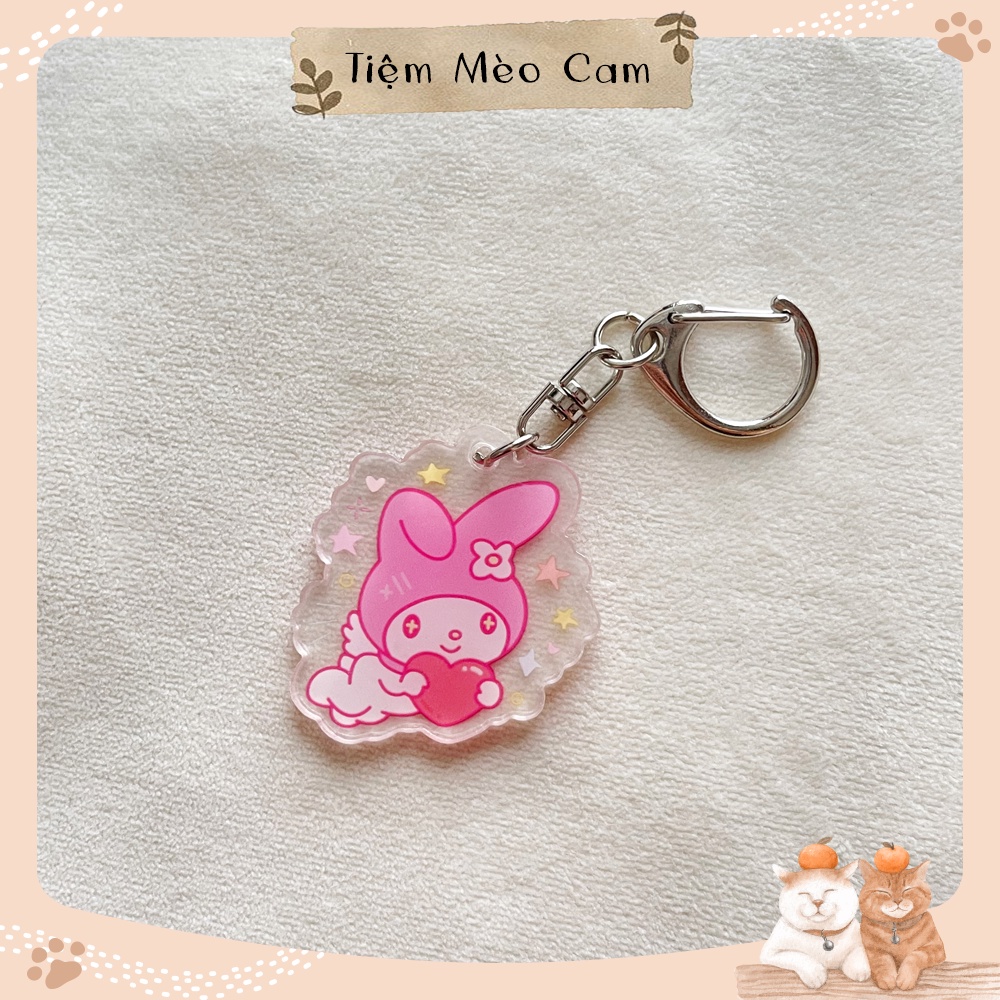 Móc khoá nhân vật hoạt hình Sanrio dễ thương Cute - Cinnamoroll, Kuromi, My Melody, Pompompurin