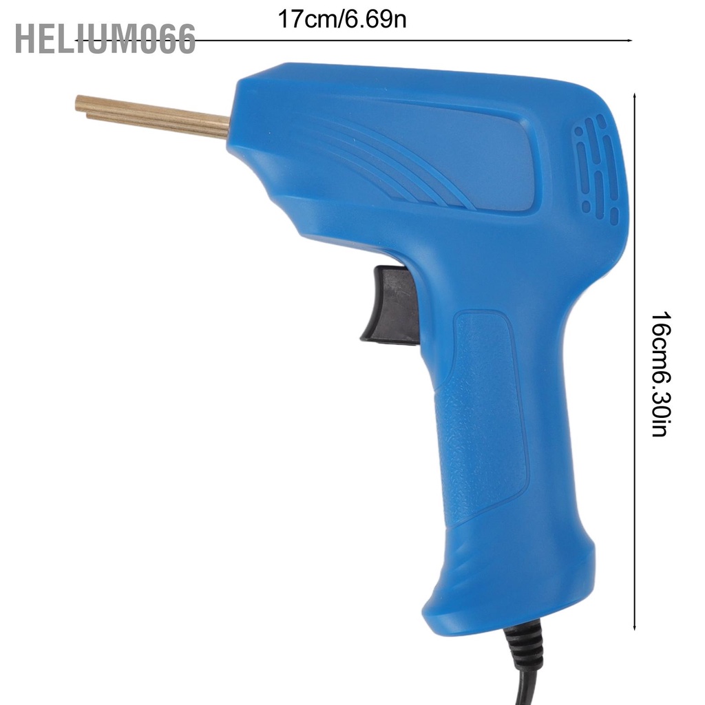 Máy hàn nhựa Bộ dụng cụ sửa chữa cầm tay đa năng với dập ghim nóng Màu xanh Helium066