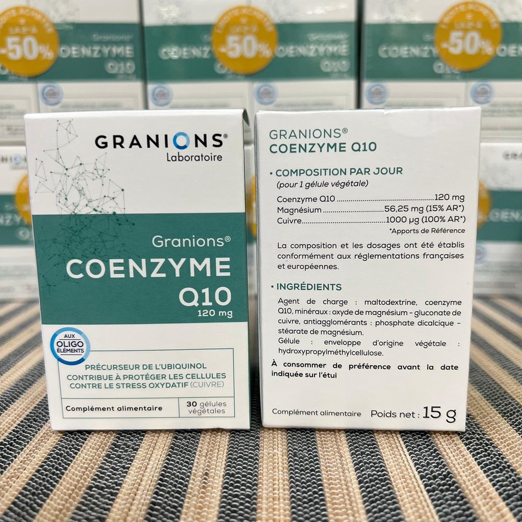 (suy tim) Viên uống bổ sung Coenzyme Q10 - Granions Coenzyme Q10