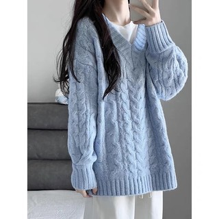 [Order] Áo len ulzzang vặn thừng-Freesize form rộng
