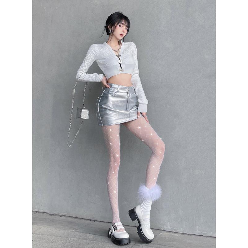 Quần Tất Lưới Cỡ Vừa Đính Đá Lấp Lánh Quyến Rũ Phong Cách Mới