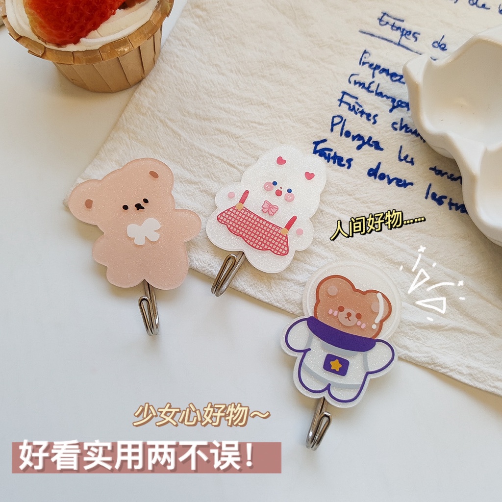 Móc Treo Đồ Dán Tường Bằng Acrylic Dễ Thương