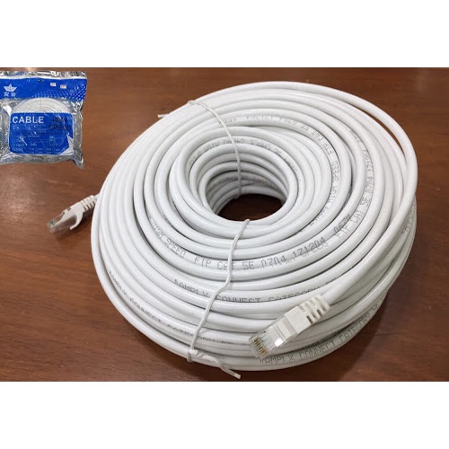 DÂY MẠNG CAT5E Bấm Sẵn 2 đầu 10m 15m 20m 25m 30m 40m 45m 50m - Dây Cáp mạng lan chính hãng