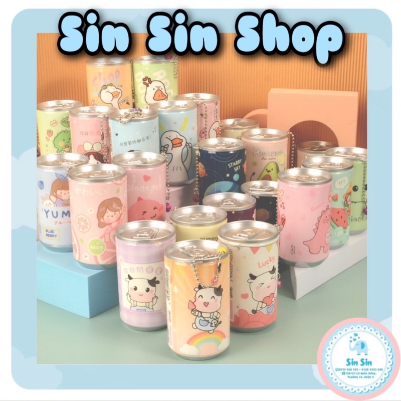 KHĂN GIẤY ƯỚT DẠNG LON NƯỚC GIẢI KHÁT