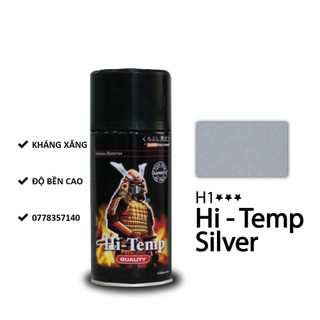 H1 sơn xịt samurai sơn chịu nhiệt màu bạc