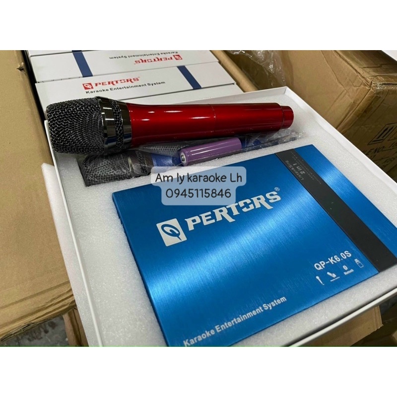 Âm ly Karaoke kèm míc cắm rắc Zin trên ô tô