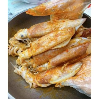 MỰC ỐNG ƯỚP SATE 500g. (giao hỏa tốc TPHCM)
