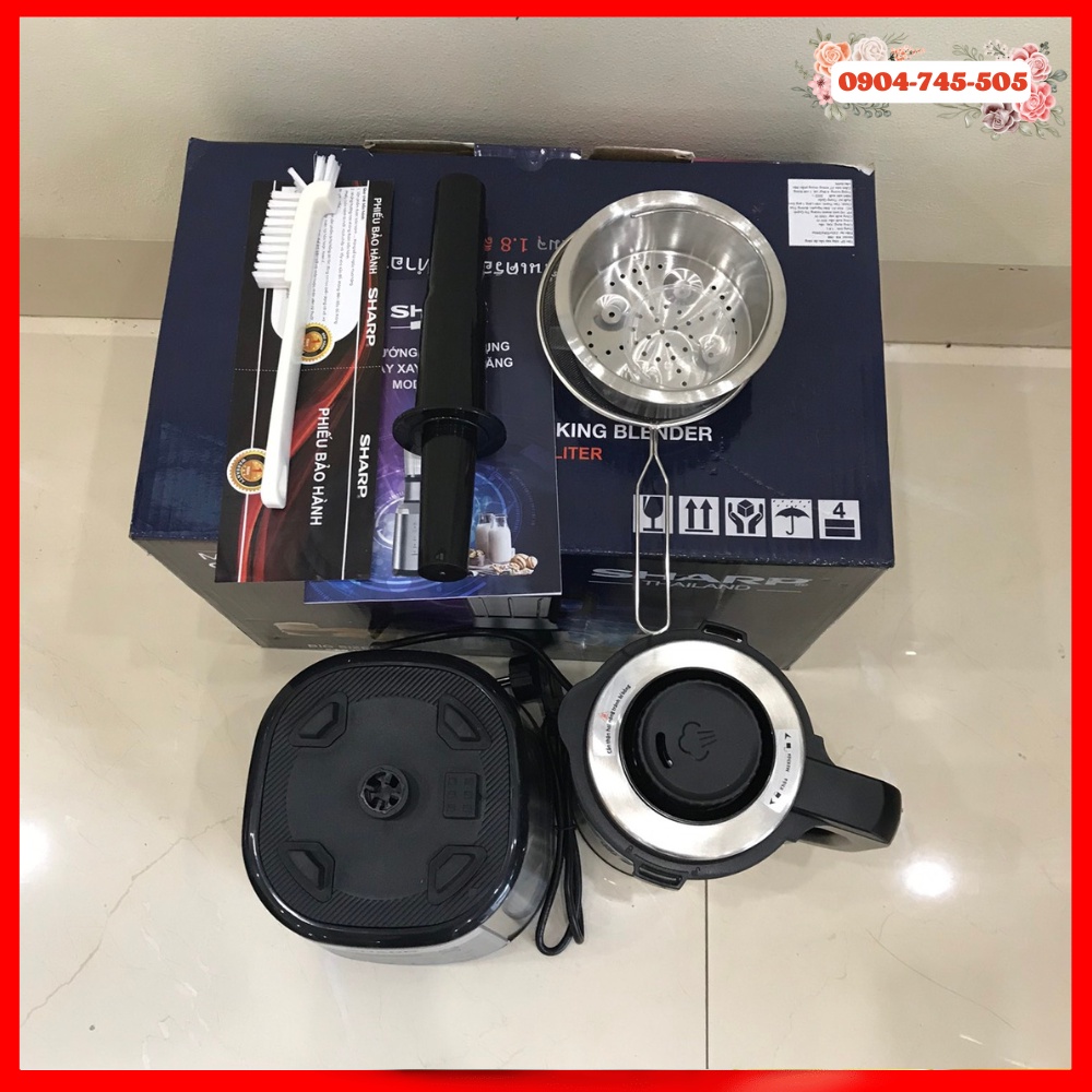 Máy Làm Sữa Hạt Sharp KS-168 Chính Hãng, Xuất Xứ Thái Lan, Bảo Hành 12 Tháng Lập Trình Sẵn Xay Nấu Sữa Thông Minh