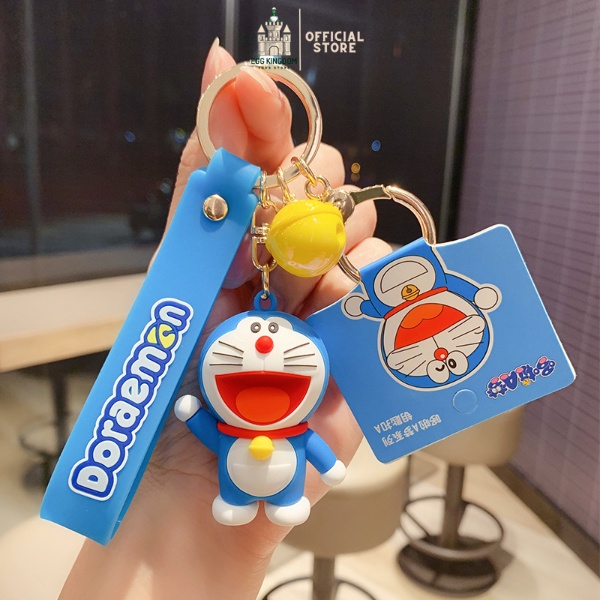 Móc treo chìa khoá Doraemon, Móc khoá pikachu kute dễ thương hàng cao cấp - EGG KINGDOM