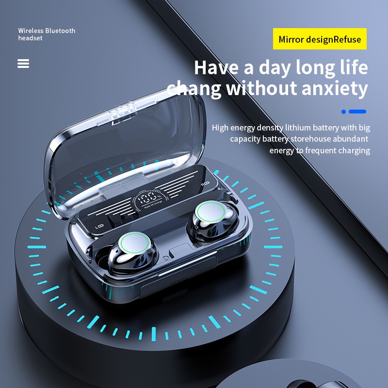 Tai Nghe Nhét Tai Không Dây Bluetooth Kỹ Thuật Số Kèm Hộp Sạc BQ10 TWS