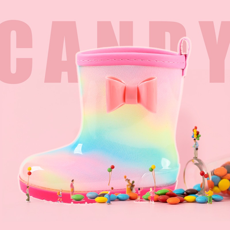 Ủng Đi Mưa Chống Nước In Hình Hoạt Hình Dễ Thương Cho Trẻ Mẫu Giáo