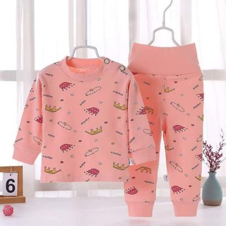 bộ cotton len cạp cao cho bé