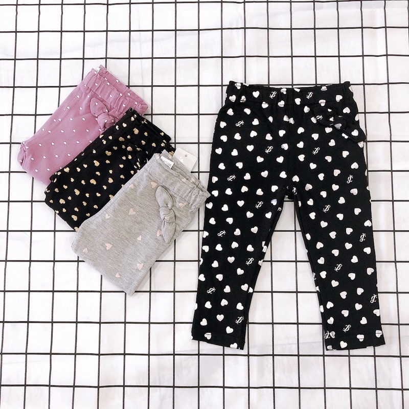 Quần dài thu đông quần legging thu đông hoạ tiết dễ thương cho bé gái