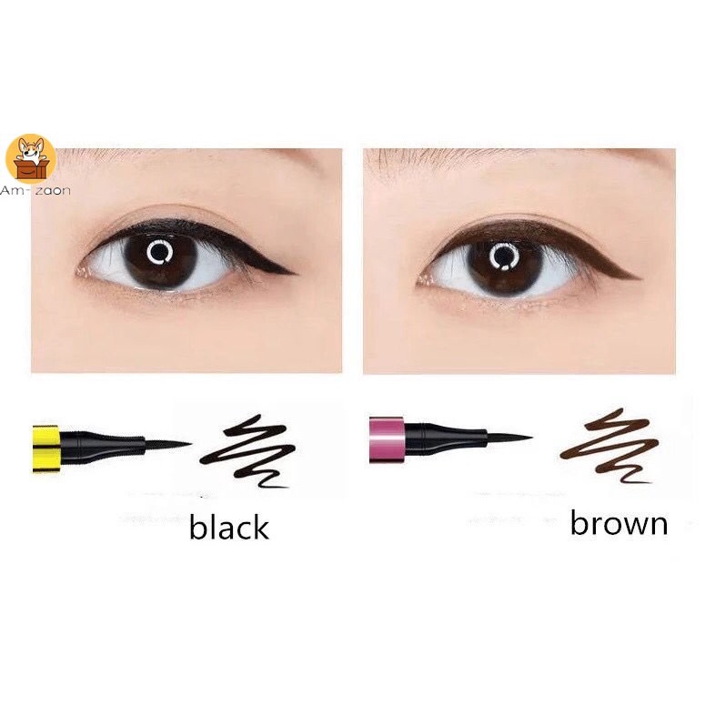 Bút Kẻ Mắt Dạng Lỏng 2 Màu Tùy Chọn Chống Nước Lâu Trôi Tiện Dụng