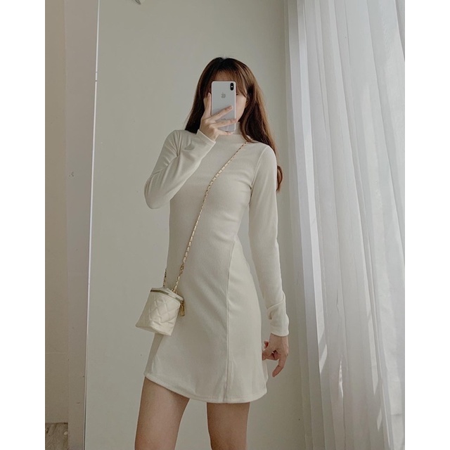 Váy nhung tăm dáng chữ A 765