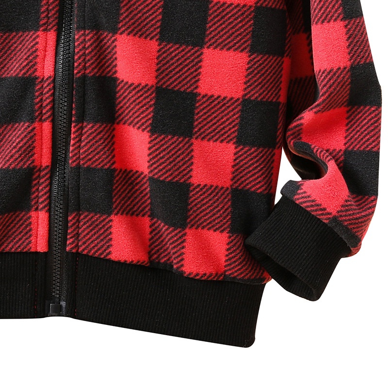 Áo Hoodie Tay Dài Giữ Ấm Mùa Đông Họa Tiết Kẻ Sọc Nhiều Màu Sắc Áo Khoác Dành Cho Bé Trai 4-7 tuổi