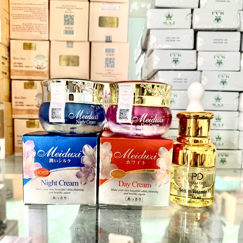 Combo 3 Bộ Kem Nám Meiduxi và Serum HD Phạm Điệp chính hãng