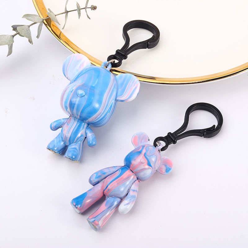 Móc Khóa Hình Gấu Dạng Lỏng 6 Màu Tự Làm Thủ Công Dành Cho Trẻ Em