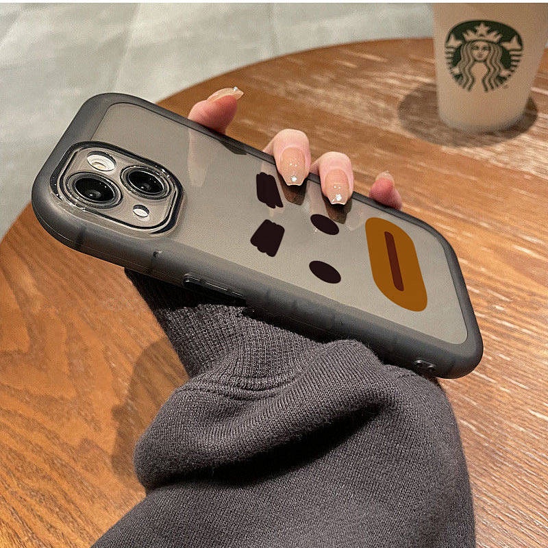 Ốp điện thoại silicone mềm trong suốt hình biểu cảm vui nhộn thích hợp cho iphone 14 11pro 12promax 8plus 7