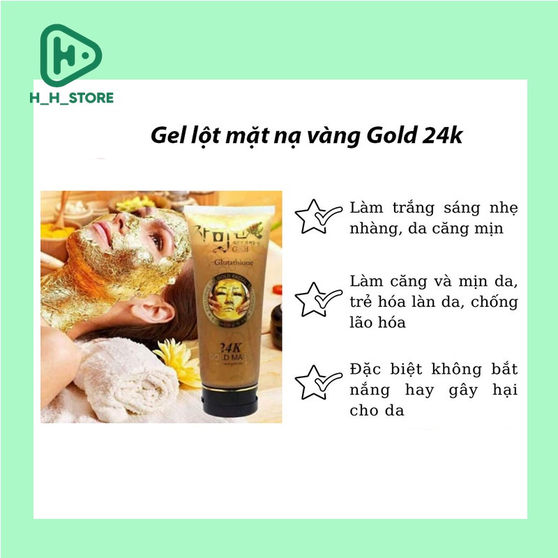 Gel lột vàng collagen 24k L-Glutathione